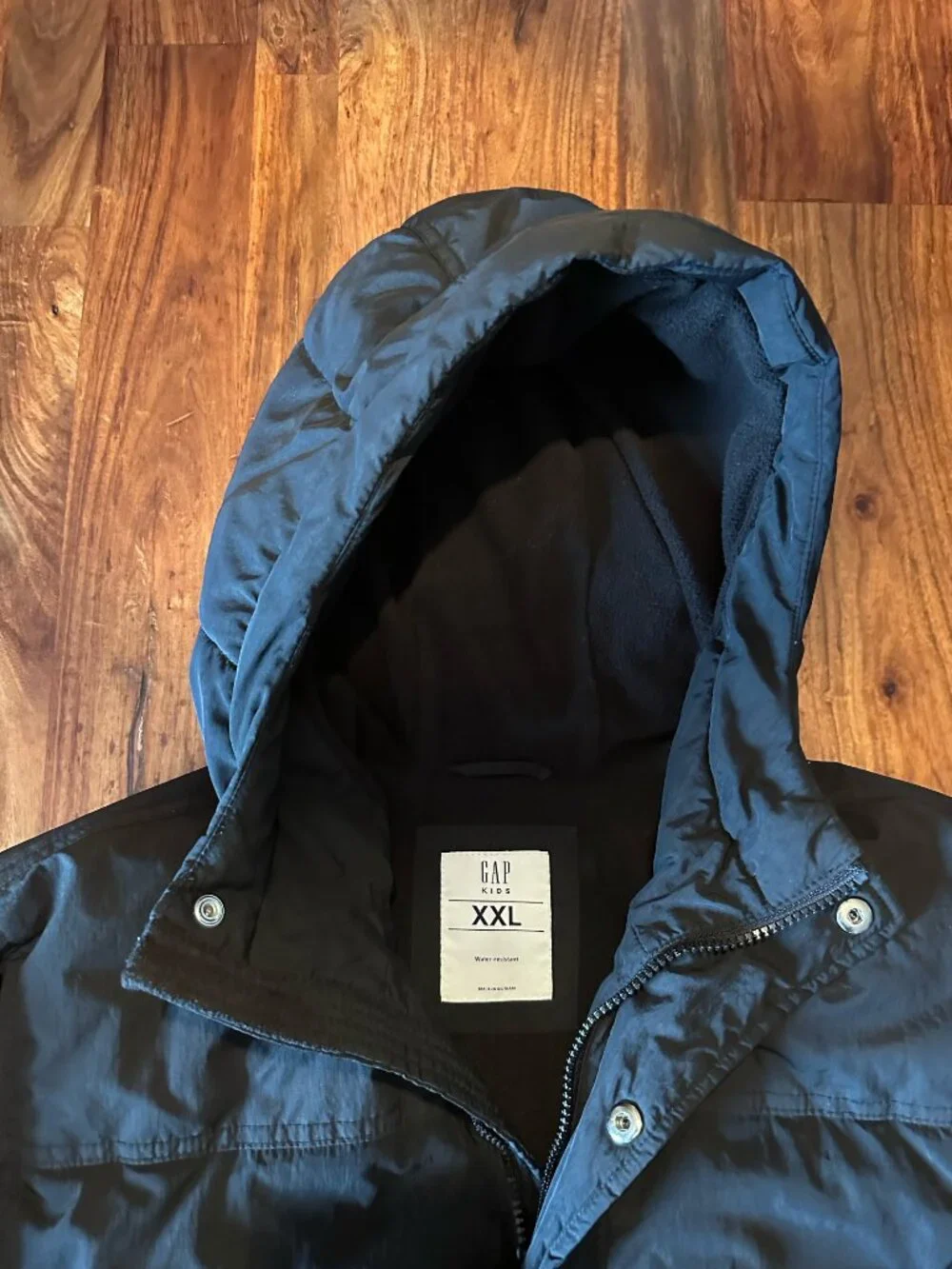 GAP, Unisex Black Winter Puffer Jacket, Size XXL (Child)